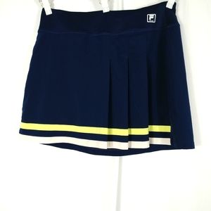 Fila Sport Blue w/Yellow & White Stripes Tennis Skort/Shorts Women's Size M